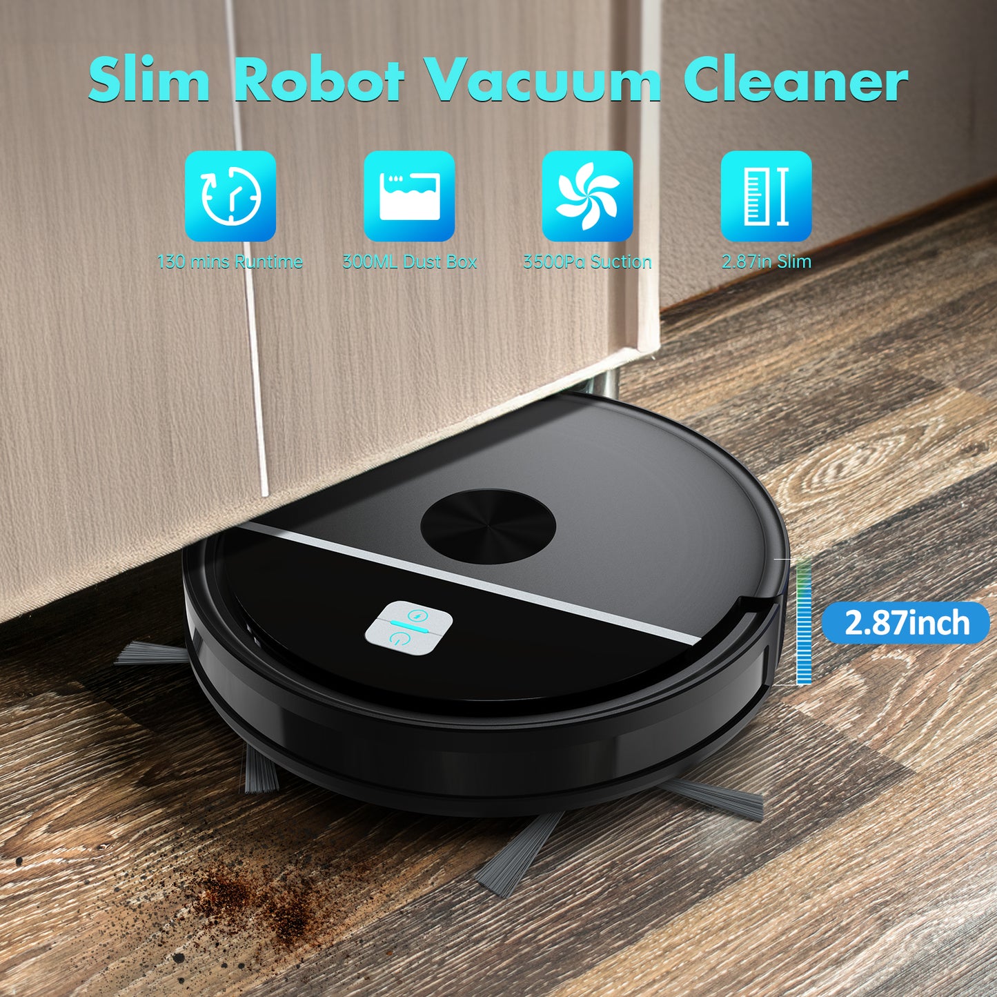 Vacuum Cleaner 2 Robot Vacuum and Mop Combo Robotic Vacuum Cleaner With WiFi Multifunctional 2 in 1 Self-Charging