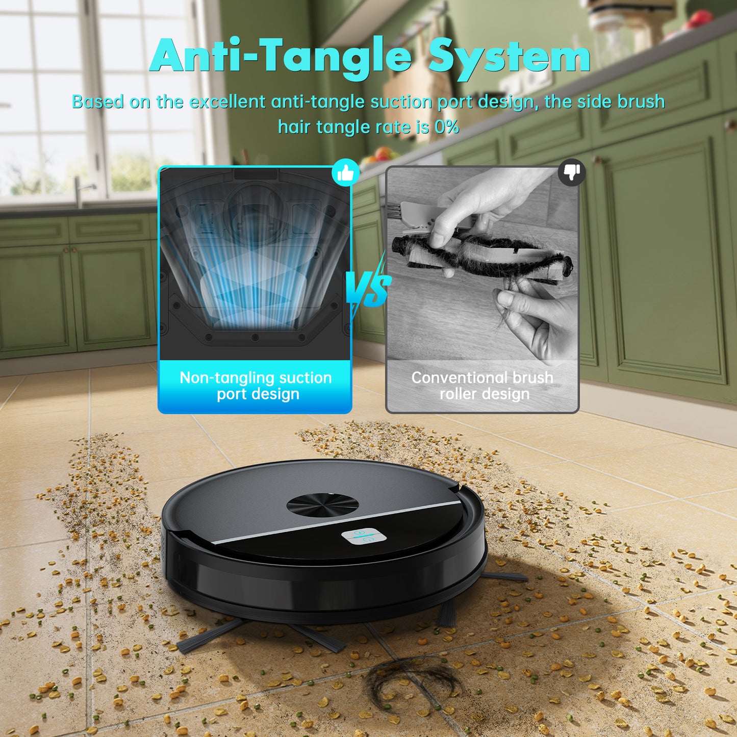 Vacuum Cleaner 2 Robot Vacuum and Mop Combo Robotic Vacuum Cleaner With WiFi Multifunctional 2 in 1 Self-Charging