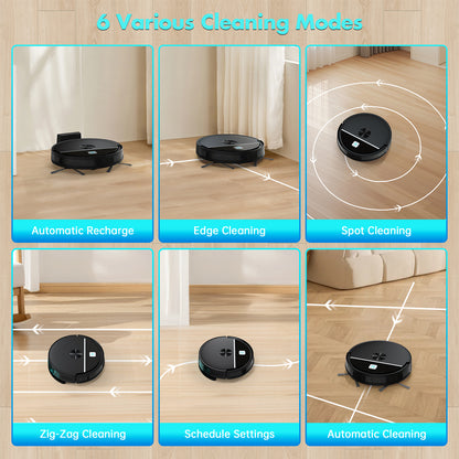 Vacuum Cleaner 2 Robot Vacuum and Mop Combo Robotic Vacuum Cleaner With WiFi Multifunctional 2 in 1 Self-Charging